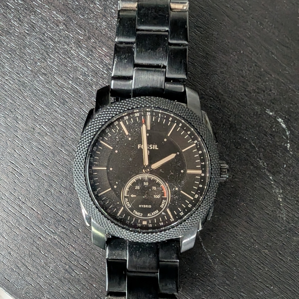 Black Fossil Hybrid Smart Watch